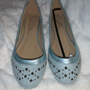 Denim flats